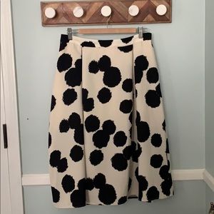 Who What Wear Black & Cream Skirt